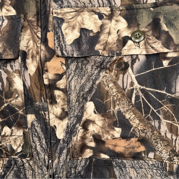 Scentlok Jacket Mens Medium Brown Camo Mossy Oak Vintage Break-Up Hunting Nature - Picture 8 of 11